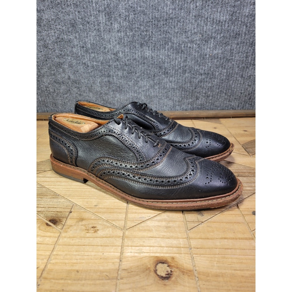 Allen Edmonds Neumok 2.0‎ Oxford Shoes Mens 9.5 E Brown Leather Wingtip Brogue